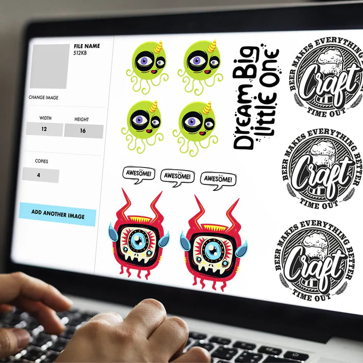 Build Your Own Gang Sheet for DTF Transfers